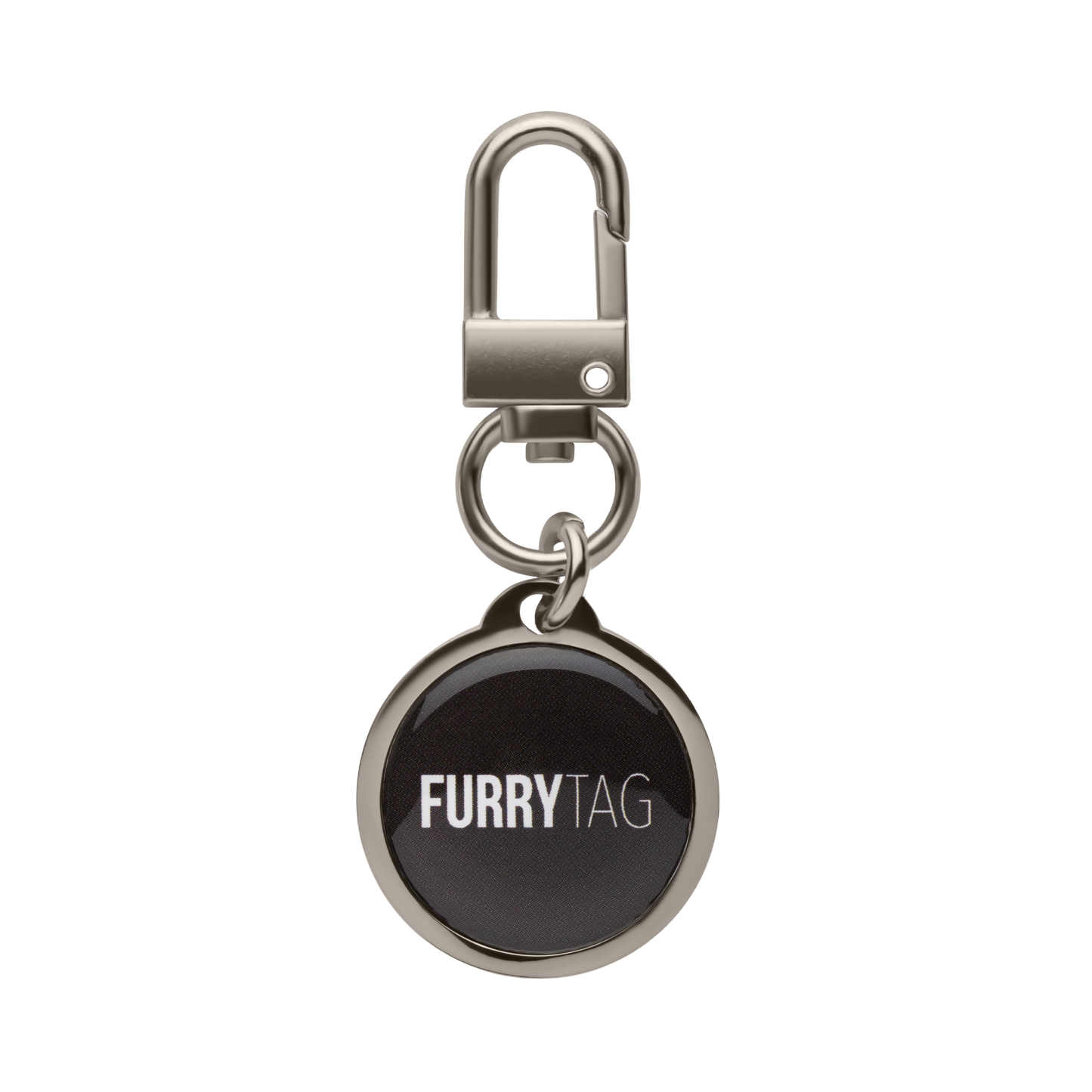 Silver QR Code Pet ID Tag