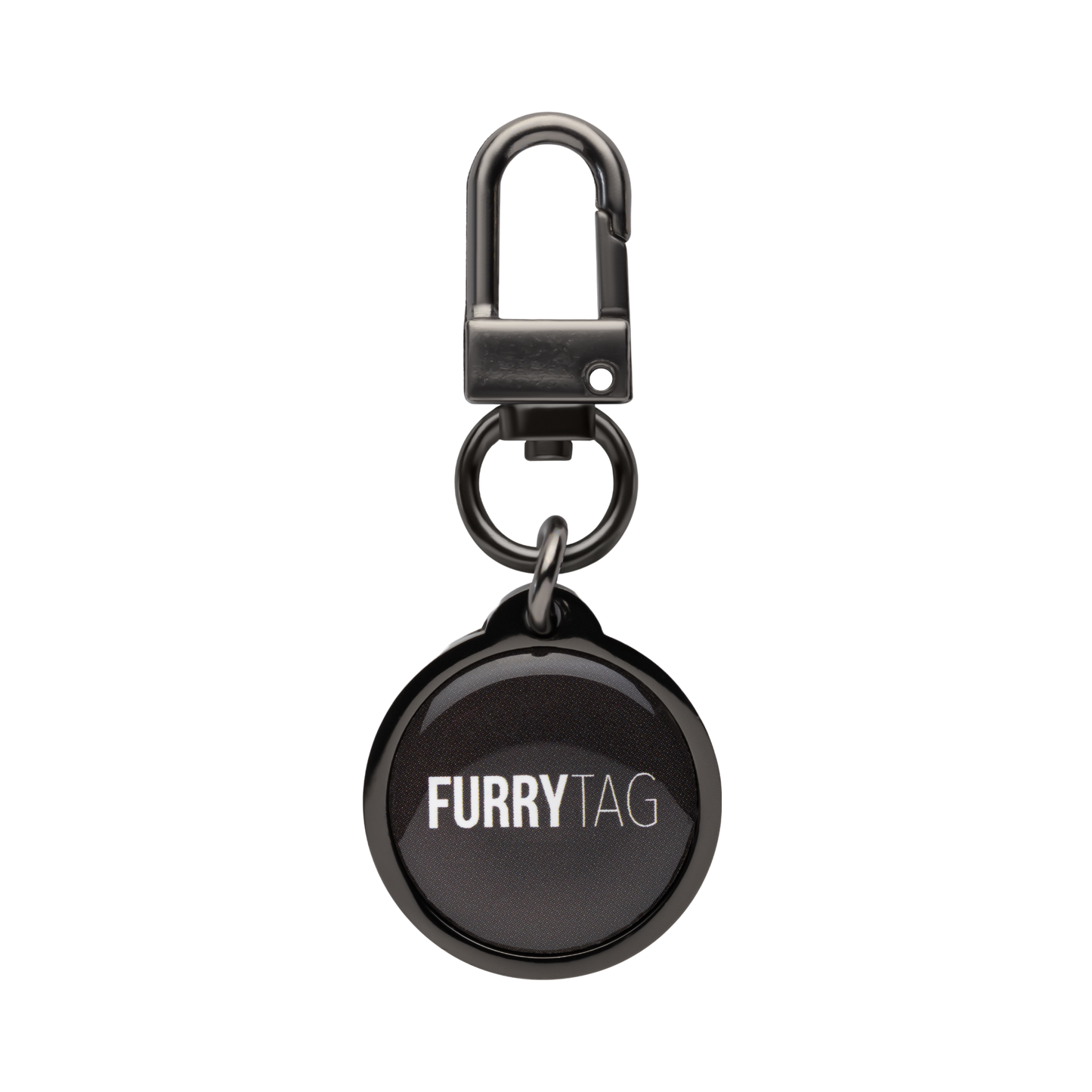 Black QR Code Pet ID Tag