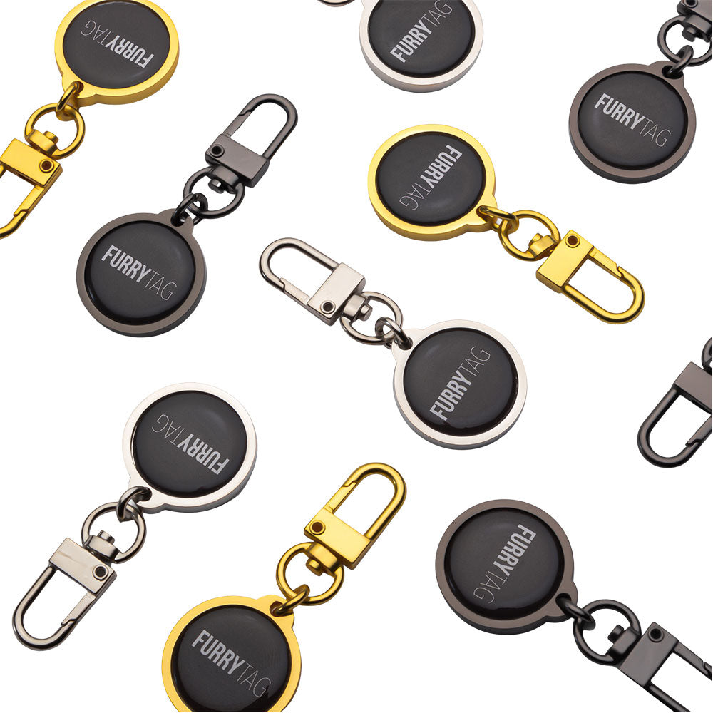 Black QR Code Pet ID Tag